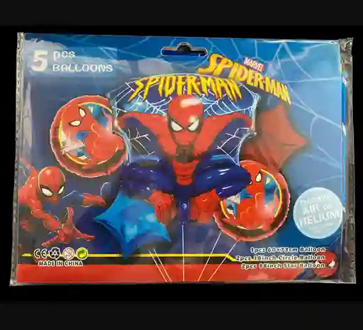 Bombas Globos Por 5 Piezas Diseño Spider Man Los Vengadores Para Decoracion De Fiestas Niño O Hombre O Mujer