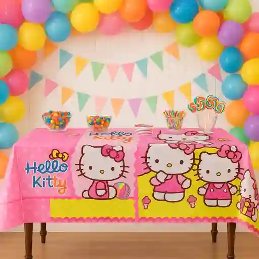 Mantel Fiesta Infantil Hello Kitty 137×183 Cm