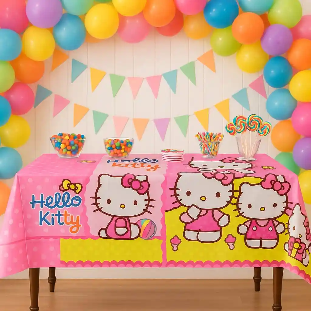 Mantel Fiesta Infantil Hello Kitty 137×183 Cm