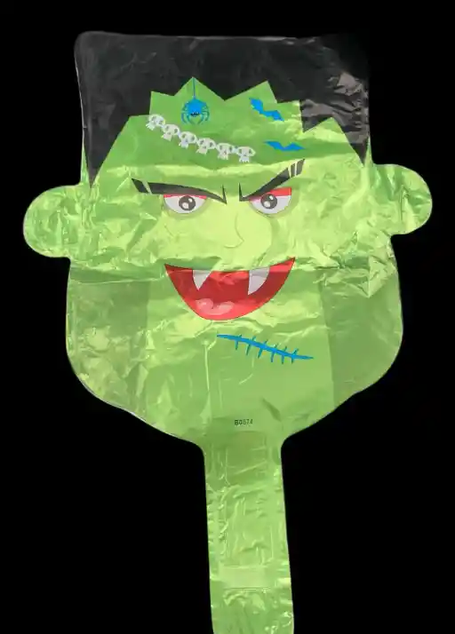 Bomba Globo Metalizado Haloween Diseño De Frankenstein Para Decoracion De Fiestas Niño O Hombre O Mujer
