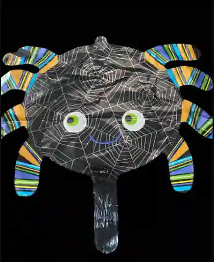 Bomba Globo Metalizado Haloween Diseño De Araña Para Decoracion De Fiestas Niño O Hombre O Mujer