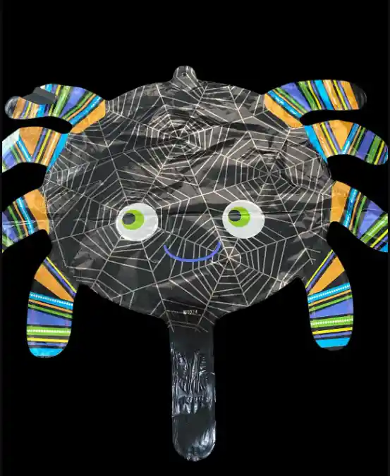 Bomba Globo Metalizado Haloween Diseño De Araña Para Decoracion De Fiestas Niño O Hombre O Mujer