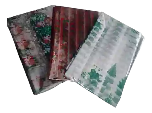 Papel Celofán Navideño Estampado Navidad Ancheta X 25 Und
