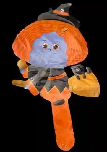 Bomba Globo Metalizado Haloween Diseño De Bruja Con Escoba Para Decoracion De Fiestas Niño O Hombre O Mujer