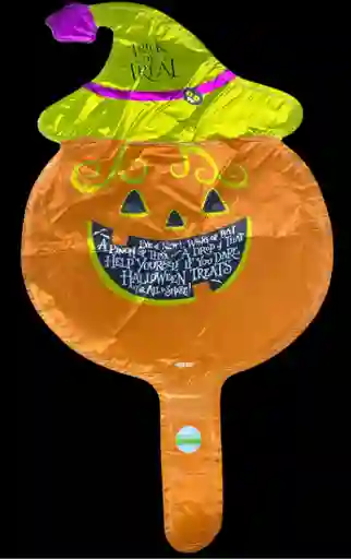 Bomba Globo Metalizado Haloween Diseño De Calabaza Para Decoracion De Fiestas Niño O Hombre O Mujer