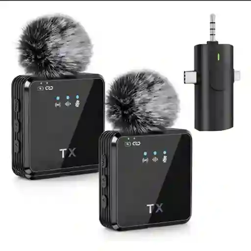 Micrófono Doble F11 Inalámbrico Profesional De Solapa F11 -2