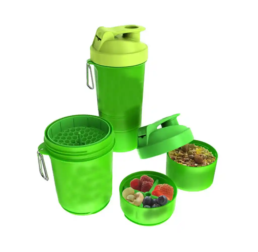 Shaker Profesional Met-rx® Mezclador 500ml Proteina - Verde