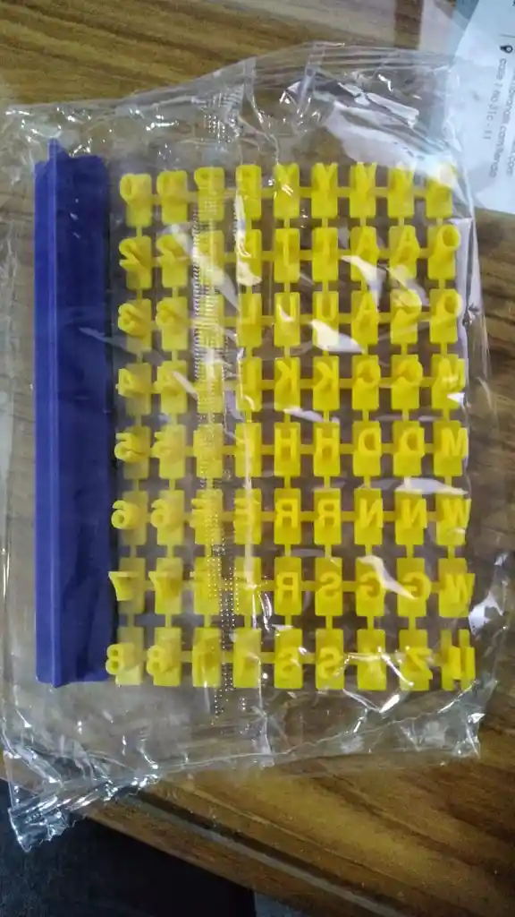 Sellos Imprenta De Letras Para Fondant Y Galletas