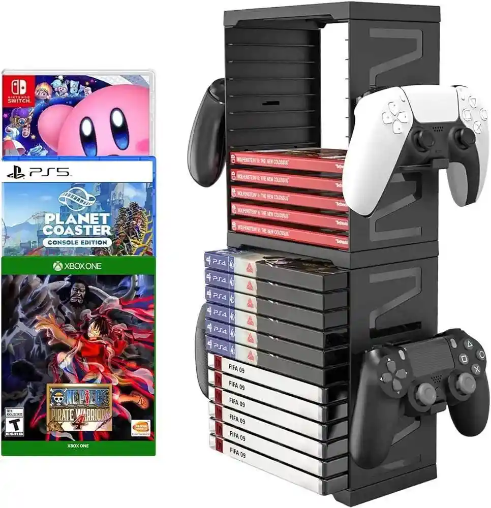 Organizador Para Cds (juegos) Y Soporte Para Control / Mandos