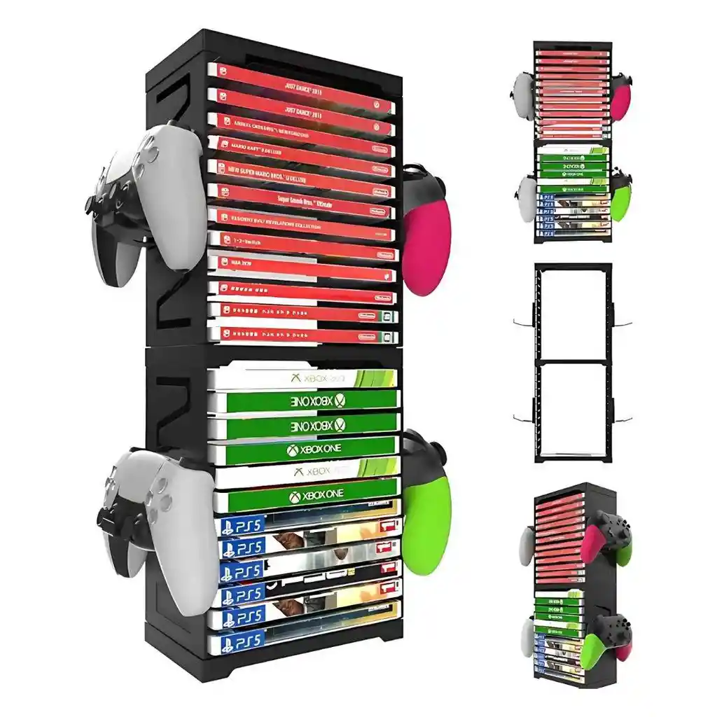 Organizador Para Cds (juegos) Y Soporte Para Control / Mandos