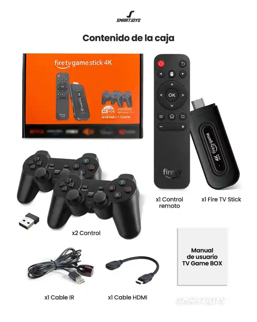 Fire Tv Game Stick 4k Para Juegos Y Streaming En Alta Definicion