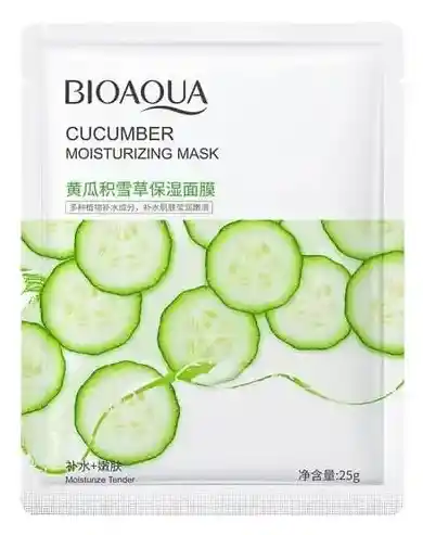 Mascarilla Tipo Velo Con Extracto De Pepino Para Cuidado Facil Rostro Cara Bioaqua