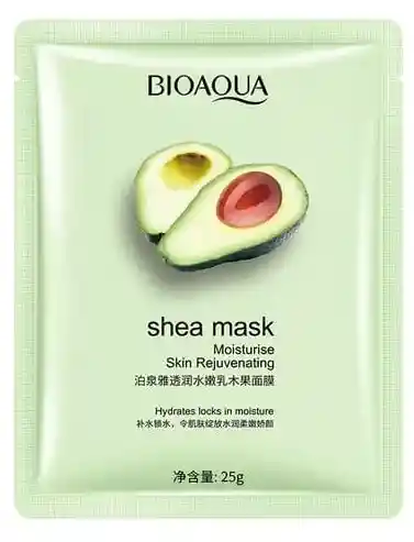 Mascarilla Tipo Velo Con Extracto De Aguacate Para Cuidado Facil Rostro Cara Bioaqua