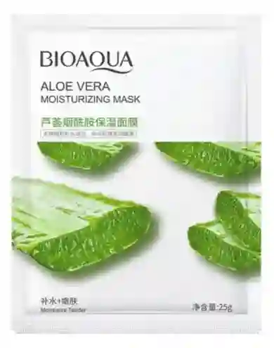 Mascarilla Tipo Velo Con Extracto De Aloe Vera Sabila Para Cuidado Facil Rostro Cara Bioaqua