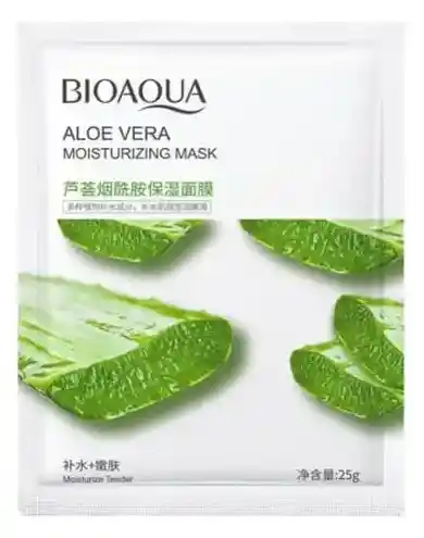 Mascarilla Tipo Velo Con Extracto De Aloe Vera Sabila Para Cuidado Facil Rostro Cara Bioaqua