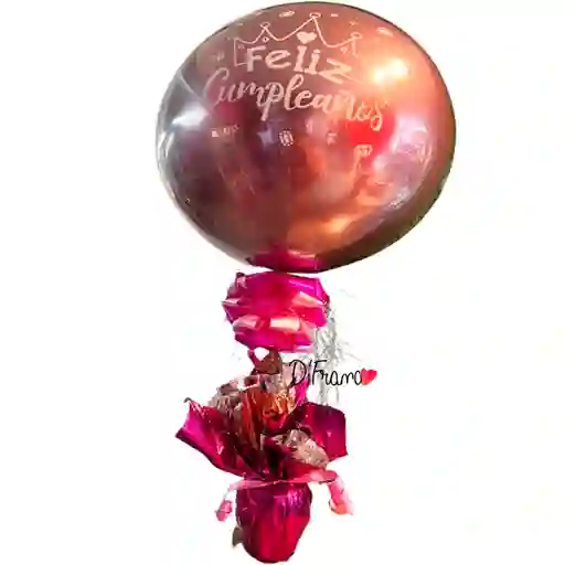 Globo Sorpresa Cumpleaños Rosado