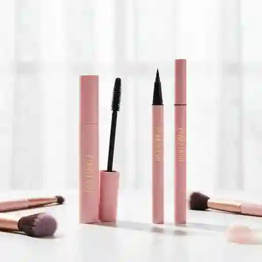 Combo Pestañina + Delineador Pink Flash Negro