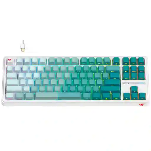 Teclado Mecanico Havit Gamenote Kb901l Verde Rgb