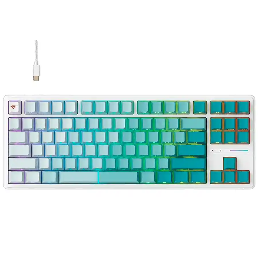 Teclado Mecanico Havit Gamenote Kb901l Verde Rgb