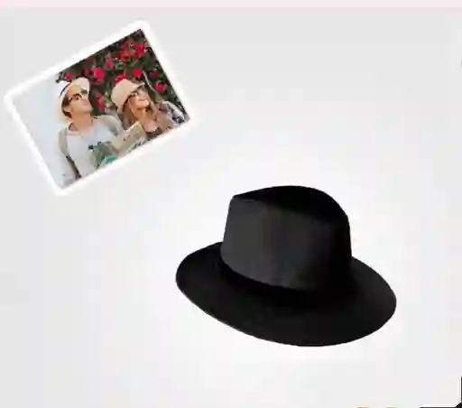 Sombrero Negro Gamuzado