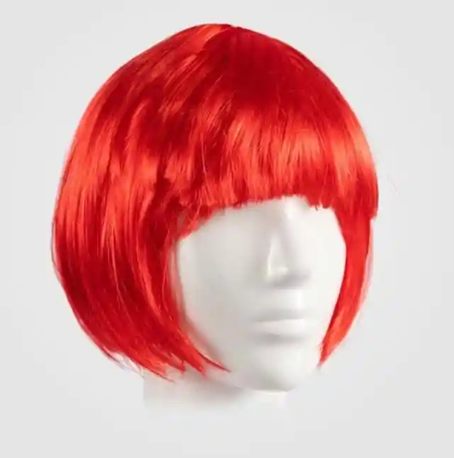 Peluca Corta Roja