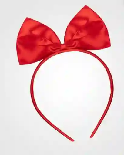 Diadema Con Moño Rojo