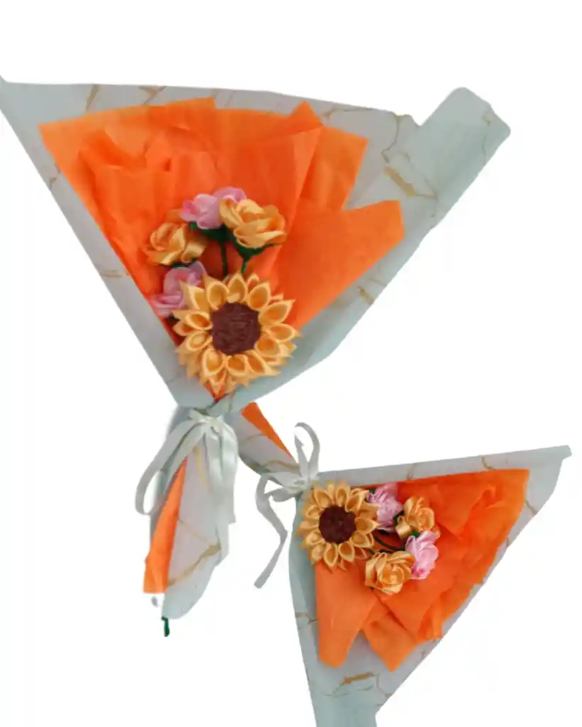 Ramo De Girasol Y Rosas Radiante Eterno