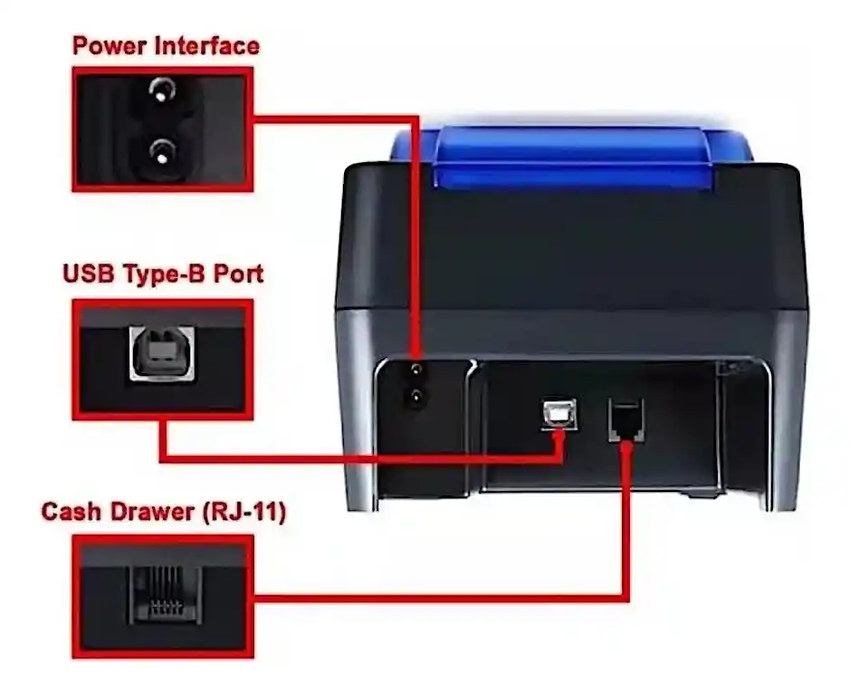 Combo Impresora Térmica De 58mm + Lector De Codigo De Barras