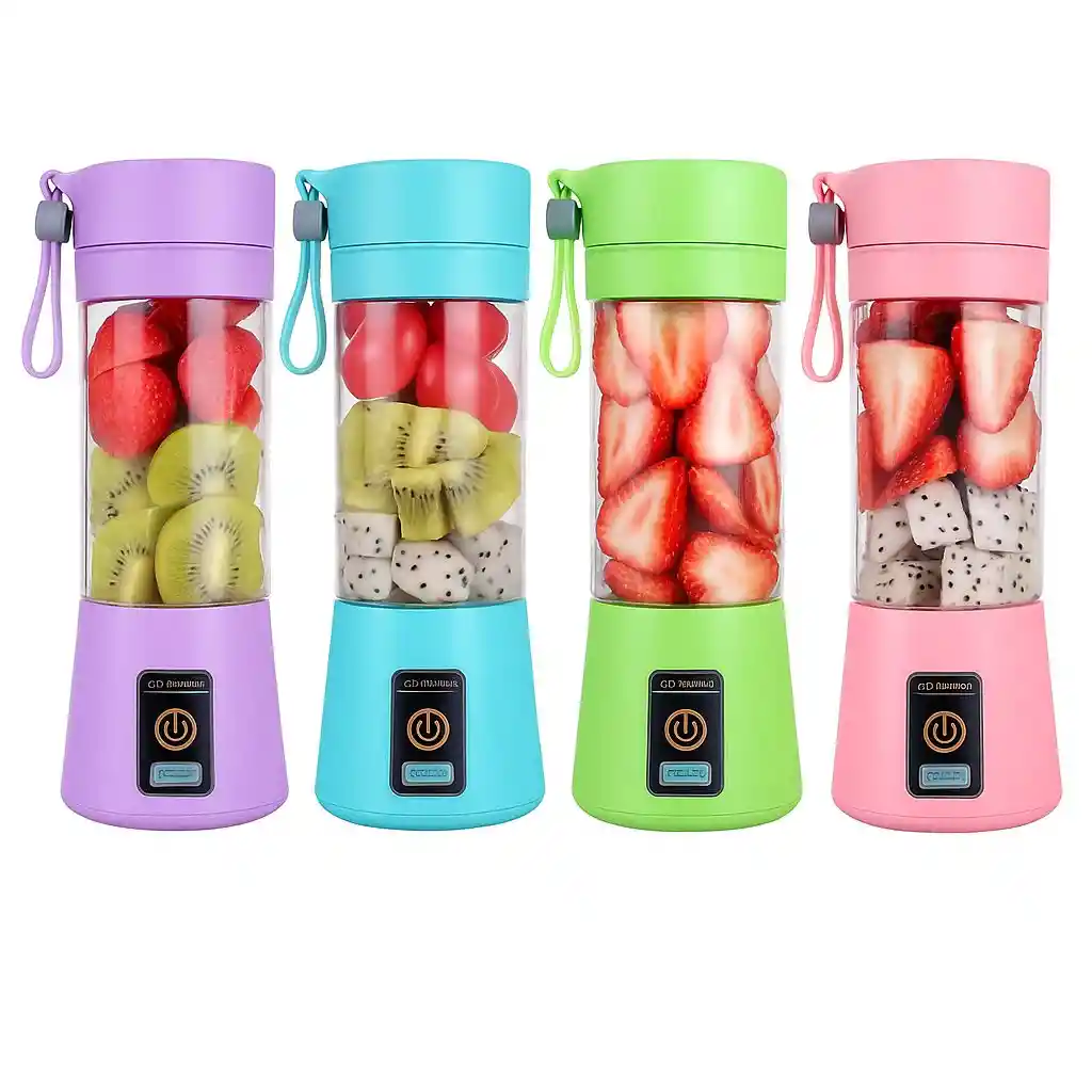 Licuadora Portátil Personal Recargable Puerto Usb 6 Cuchillas 380ml