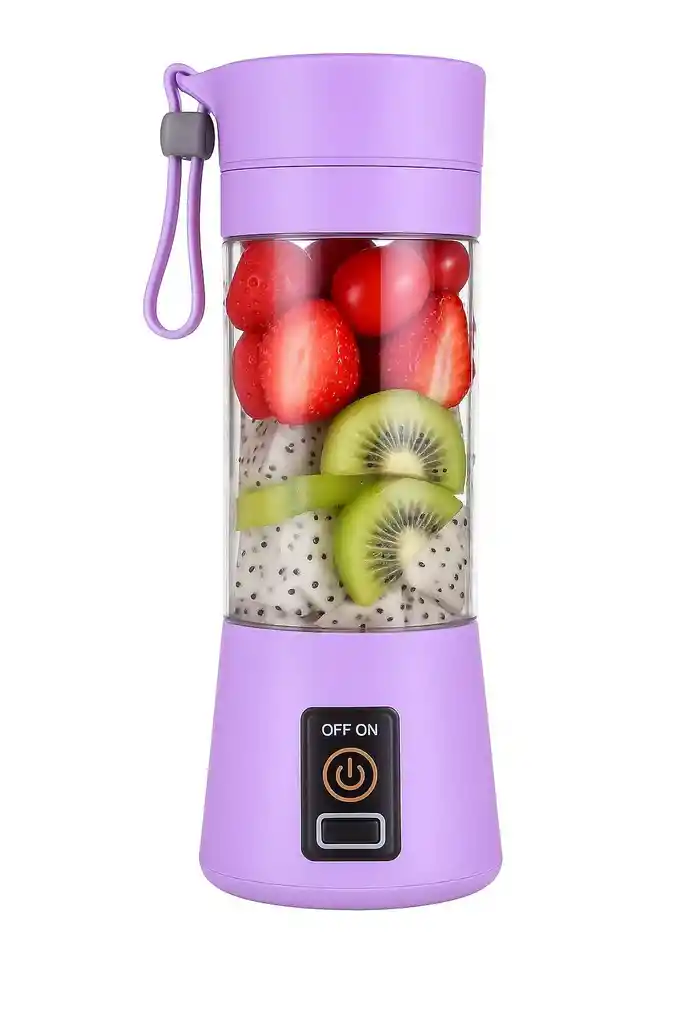 Licuadora Portátil Personal Recargable Puerto Usb 6 Cuchillas 380ml