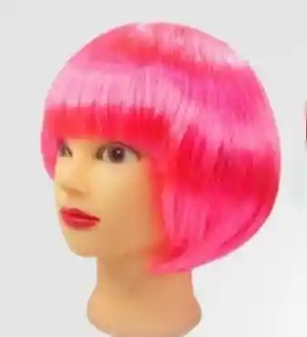 Peluca Fucsia Corta