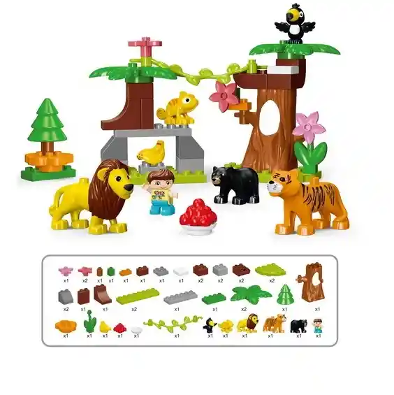Bloques De Construcción Zoológico 41 Piezas Para Niños