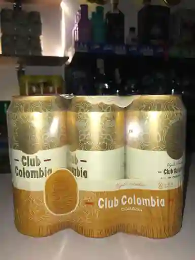 Six Pack Cerveza Club Colombia Dorada Lata 473 Ml