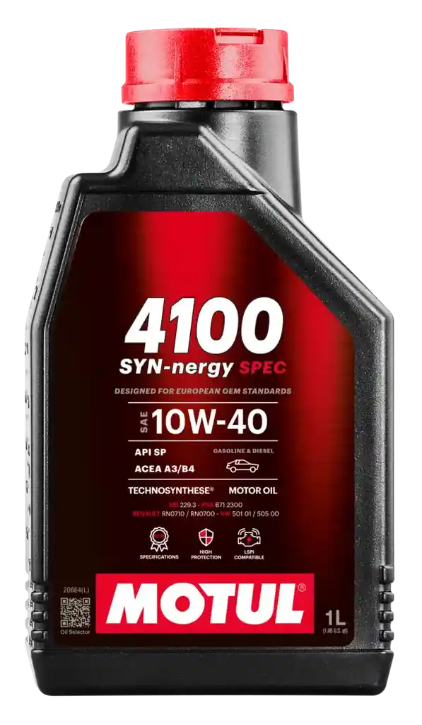 Motul 4100 Syn-nergy Spec 10w-40 Aceite Carro