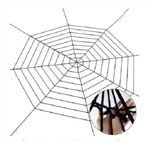 Halloween Telarañas Grande Negra