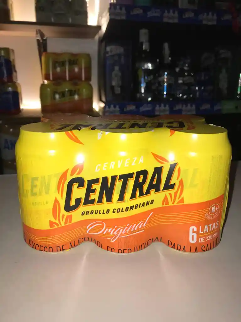 Six Pack Cerveza Central Lata 330 Ml