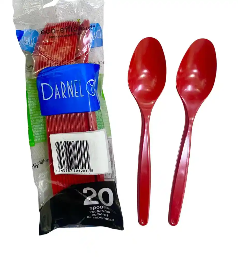 Cucharita Roja 14 Cms X 20 Unds