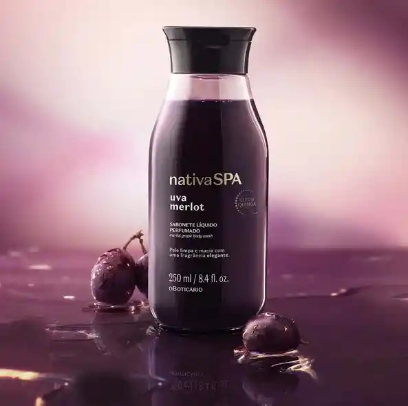 Jabón Liquido Corporal Uva Merlot 250ml Nativa Spa