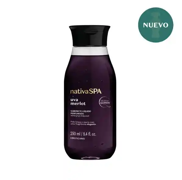 Jabón Liquido Corporal Uva Merlot 250ml Nativa Spa