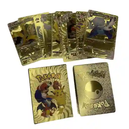 Caja Cartas Pokémon Doradas X 54 Unidades Aleatorias