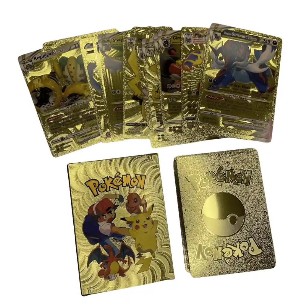 Caja Cartas Pokémon Doradas X 54 Unidades Aleatorias