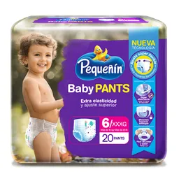 Pañales Pequeñín Baby Pants Etapa 6 Pack con 20 Unidades