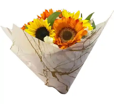 Ramo Alegre De Girasoles Y Claveles