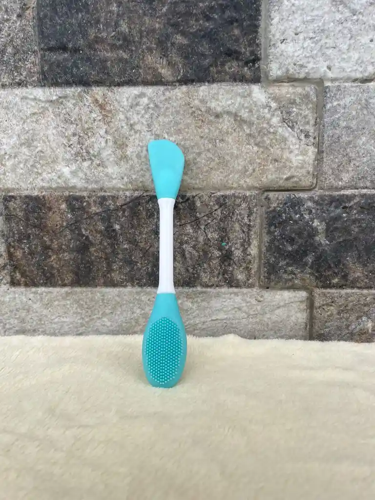 Brocha De Silicona De Doble Punta Para El Cuidado Facial.