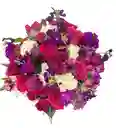Caja Premium De Rosas Y Flores Moradas
