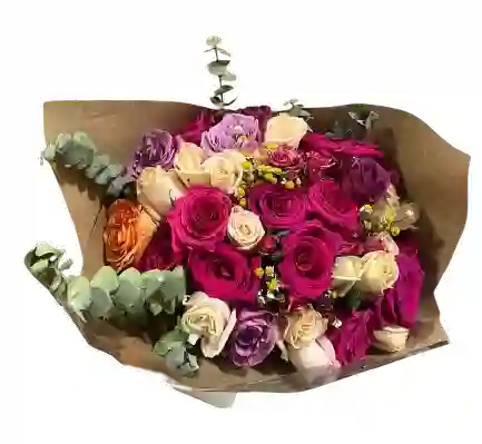 Ramo Premium De Rosas Multicolor