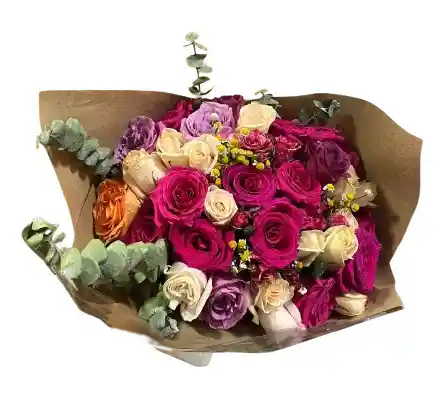 Ramo Premium De Rosas Multicolor