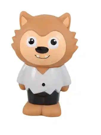 Thrills & Chills Squeaker Vinyl Cat Dog Toy Wolf Bin