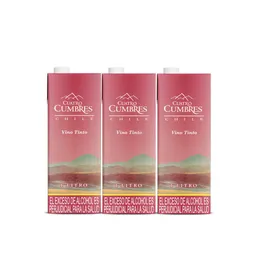 Cuatro Cumbres Vino Tinto 3 Unidades / 1 L
