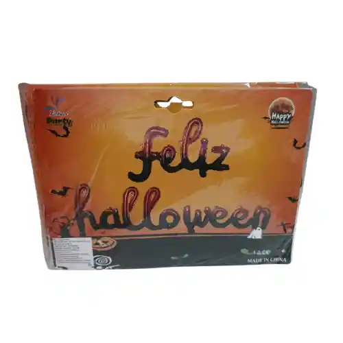 Inflable Feliz Halloween Cursivo